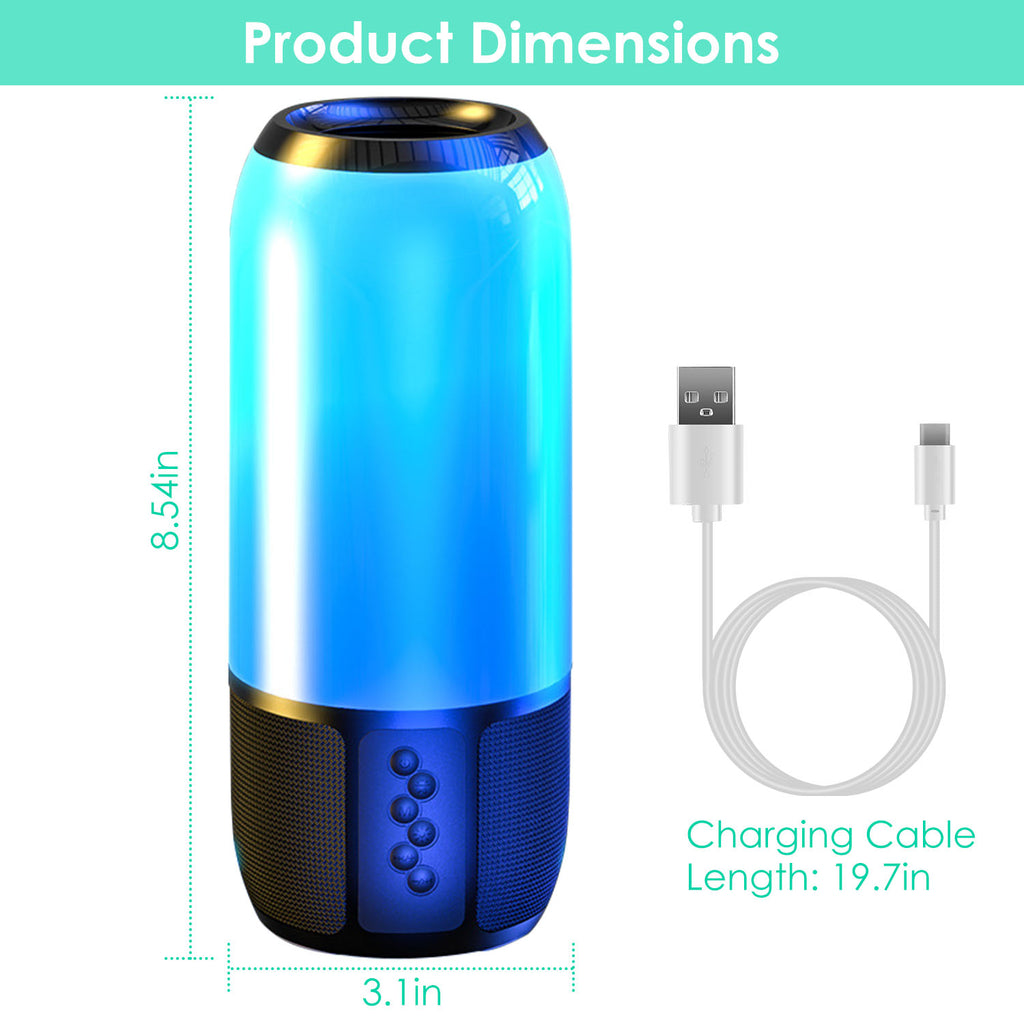 360 Speaker™ – Stereo Sound w/ RGB Light Show (Dual Pairing)